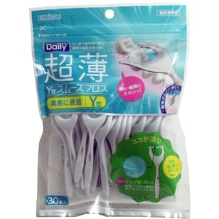Hilo dental EBISU en forma de Y ultra fino, 30 unidades