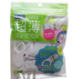 Fil dentaire ultra-fin EBISU Quotidien, 50 pièces