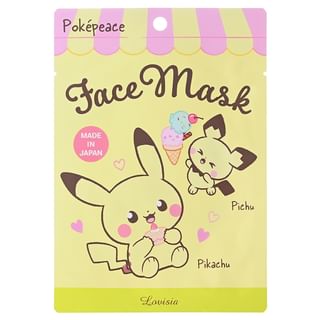 Máscara facial Poke Peace Lovisia Pikachu y Pichu