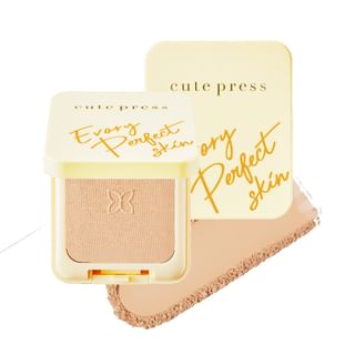 Polvo compacto Evory Cute Press, rosa beige claro