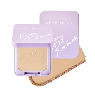 Poudre fond de teint contrôle huile Cute Press Evory Retouch SPF 30 PA+++ P2 Rose Beige