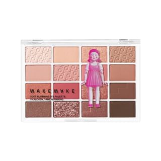 Paleta de sombras WAKEMAKE Soft Blurring Edición Squid Game