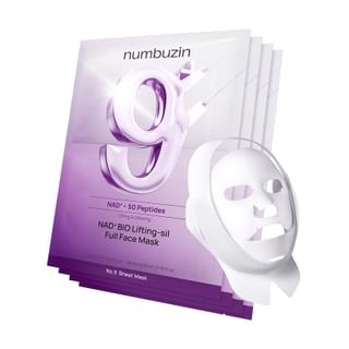 Ensemble de masque visage liftant numbuzin No.9 NAD Bio Lifting-sil (set complet)