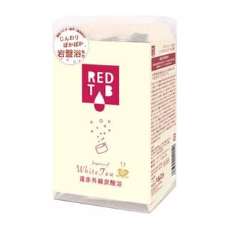 Health Lab Red Tab Far Infrared Carbonated Bath Tablet - White Tea, 6 x 50g