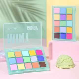 Paleta de sombras de ojos UCANBE Mint Candy de 15 colores