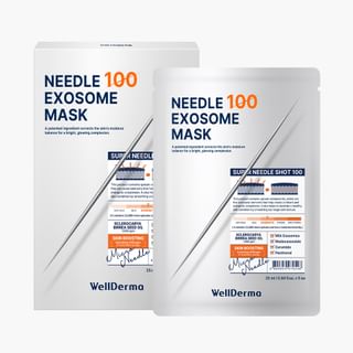 Pack de 100 mascarillas con agujas microneédl y exosomas de WellDerma - Mascarillas exosómicas