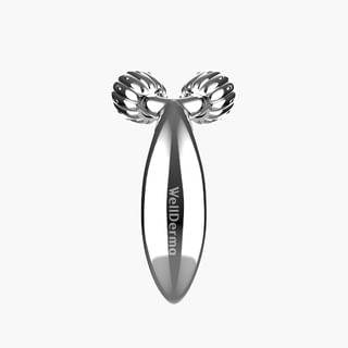 Rodillo Elevador Facial WellDerma, Compacto Plata