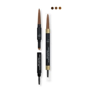 Pincel y polvo para cejas Revlon Colorstay, marrón medio