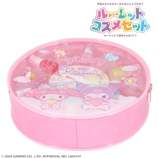 SHOBIDO - Sanrio Cosmetic Set with Roulette (My Melody & Kuromi, 14 pieces)