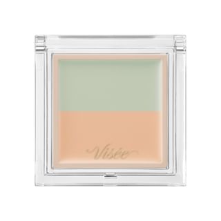Kose - Corrector de Maquillaje Duo Color Trick 06 Verde Truco (Beige Claro)