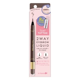 K-Palette 1 Day Tattoo 2 Way Eyebrow Liquid 04 Greige Brown