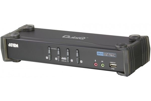 ATEN CubiQ CS1764A - 4-Port Keyboard, Mouse and Audio Switch