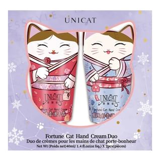 Crème pour les mains UNICAT Chat de la Chance - Duo 40ml x 2