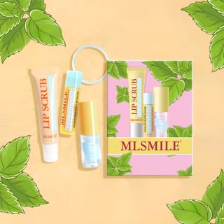 Ensemble de soin des lèvres et élastique pour cheveux MLSMILE - Menthe poivrée