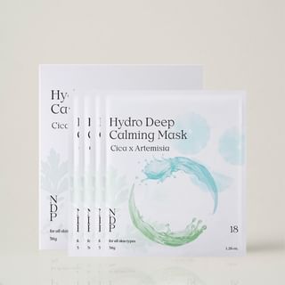 Set de mascarillas hidratantes calmante profunda Cica Artemisia de NDP, 36g x 4 hojas