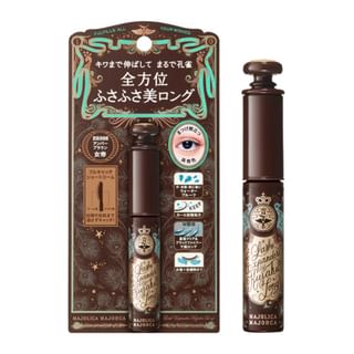 Máscara de pestañas alargadora Shiseido Majolica Majorca Kujaku, color ámbar marrón BR666