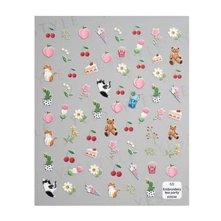 MEKO Embossed Nail Stickers