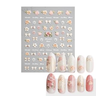 Calcomanías de uñas MEKO - Diseño grabado, tamaño J