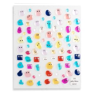 Pegatinas de uñas MEKO - Monstruo burbujeante grabado
