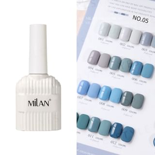 Set de gel de uñas Cosplus Milan Azul Fluorescente, 12 colores