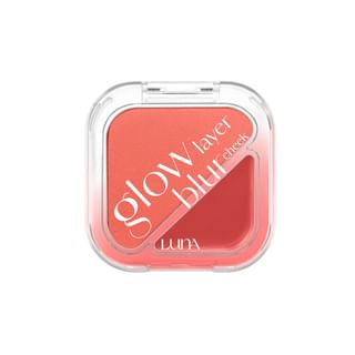 Paleta de mejillas LUNA Glow Layer Blur - 12 tipos #04 Rojo tímido