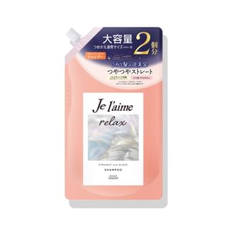 Champú reparador Kose Je l'aime Relax, liso y brillante, 680 ml Recargable