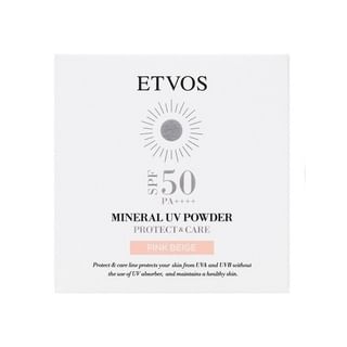 Polvo UV mineral ETVOS SPF 50 PA++++ - Rosa Beige
