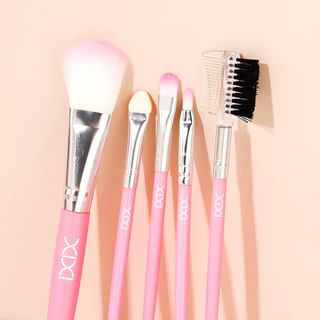 Set de pinceles de maquillaje xixi rosa, 5 unidades
