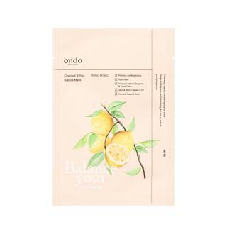 Mascarilla facial Oindo Carbón y Yujas Burbujas