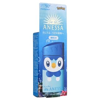 Leche solar Shiseido Pokémon Perfecta con protección UV de larga duración