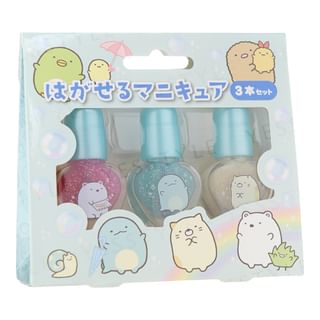 Set de esmalte de uñas pelable San-X Sumikko Gurashi RACE (3 unidades)