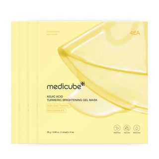 Ensemble de masques en gel éclaircissants à l'acide kojique et à la curcuma Medicube