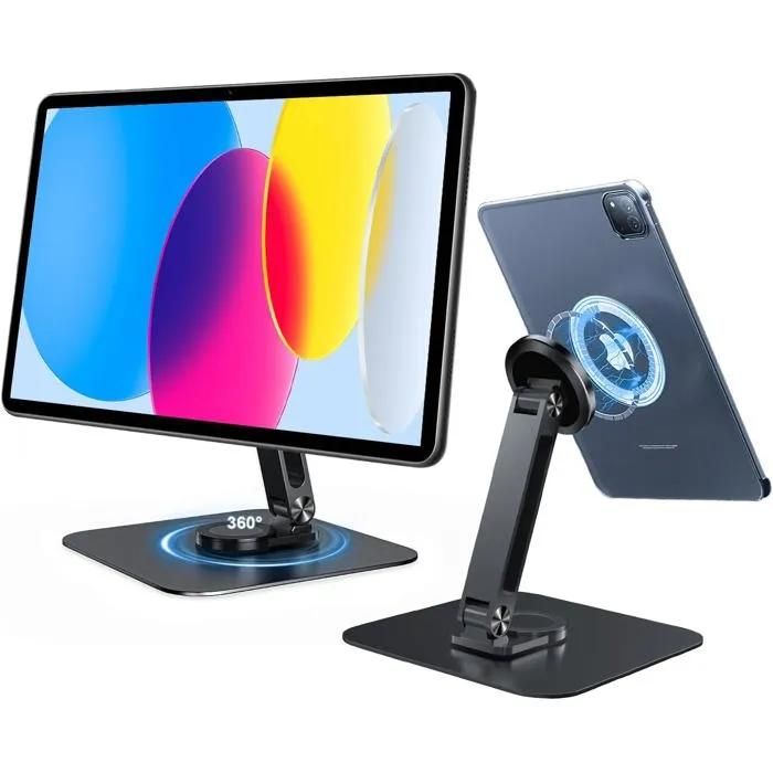 Soporte magnético - UNDERSCORE - Ajustable - Plegable - Antideslizante - Compatible con iPhone y tabletas