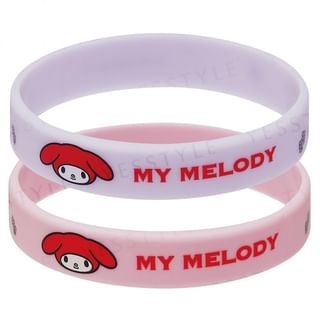Skater My Melody Insect Repellent Silicone Ring Bracelet, 2-Pack