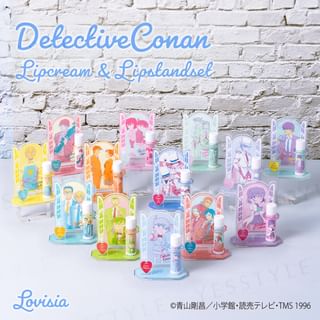 Ensemble crème à lèvres et support Lovisia Detective Conan (Yamato, Uehara, Morofushi)