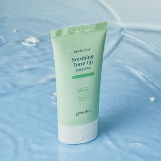 Crema solar Goodal Heartleaf Calmante Tono Verde
