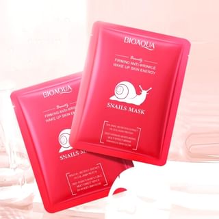 Masque en tissu raffermissant et anti-rides BIOAQUA à la bave d'escargot