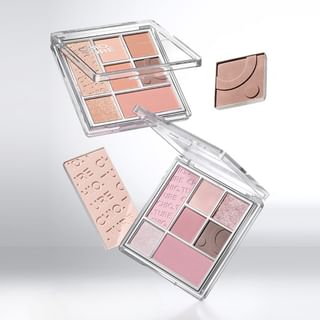 Paleta de sombras de ojos texturizadas de 7 colores - Melón con leche (03#), 9g