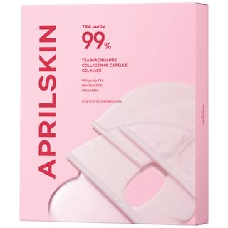 Set de mascarilla en gel con cápsulas de TXA, niacinamida y colágeno de APRILSKIN