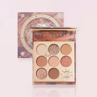 Paleta de sombras de ojos COLORROSE Serie Sueño Eterno 8 colores - Pavo real CR1076