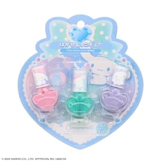 Set de esmalte de uñas descamable SHOBIDO Sanrio Cinnamoroll (3 unidades)