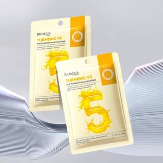 Masque visage fermant anti-ride à la curcuma VC BIOAQUA