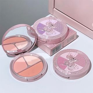 Paleta de rubor Art Value Pequeño Oso Caballero, 3 colores (Melón Albaricoque, 4g+3g+5g)