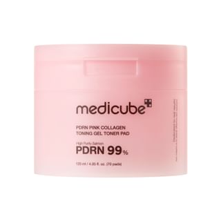 Medicube PDRN Pink Collagen Toning Gel Toner Pads (70 pads)