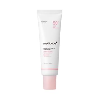 Crema solar tonificante rosa PDRN Medicube