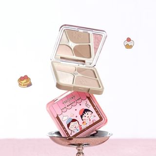 VEECCI Chibi Maruko Chan Highlighter & Shading Palette - 8.6g, 2 Types (Milky Brown Z01#)