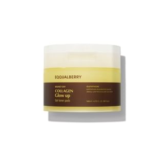 EQQUALBERRY Collagen Glow Up Gel Toner Pads