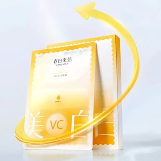 Máscara blanqueadora de vitamina C Spring Letter (5 unidades, 1g + 22g)