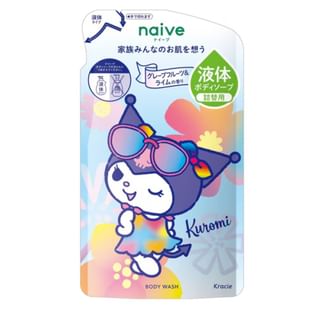Savon corporel Kracie Sanrio Kuromi Naif, recharge de 360 ml