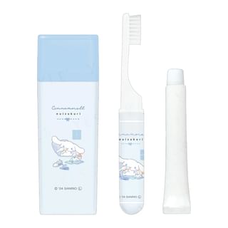 Ensemble de brossage de dents en peluche Cinnamoroll de Kamio Japan (1 ensemble)